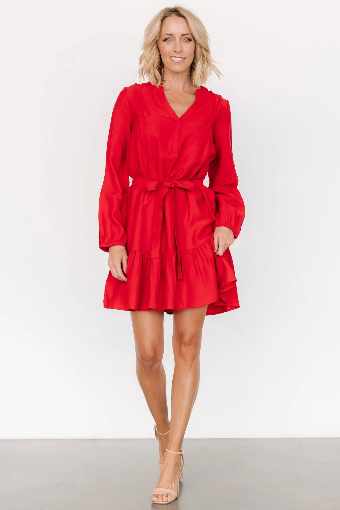 Fuji Short Dress | Red - Vlounger
