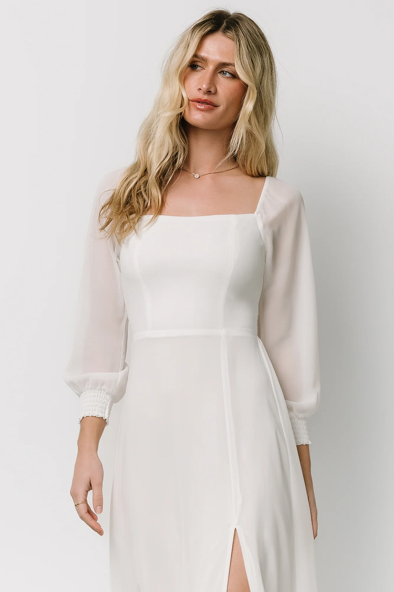 Fabric Swatch - Giselle Chiffon | White - Vlounger