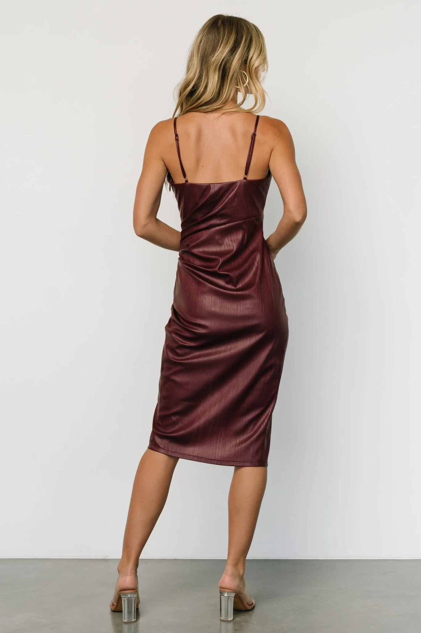Whitney Midi Dress | Deep Mulberry - Vlounger