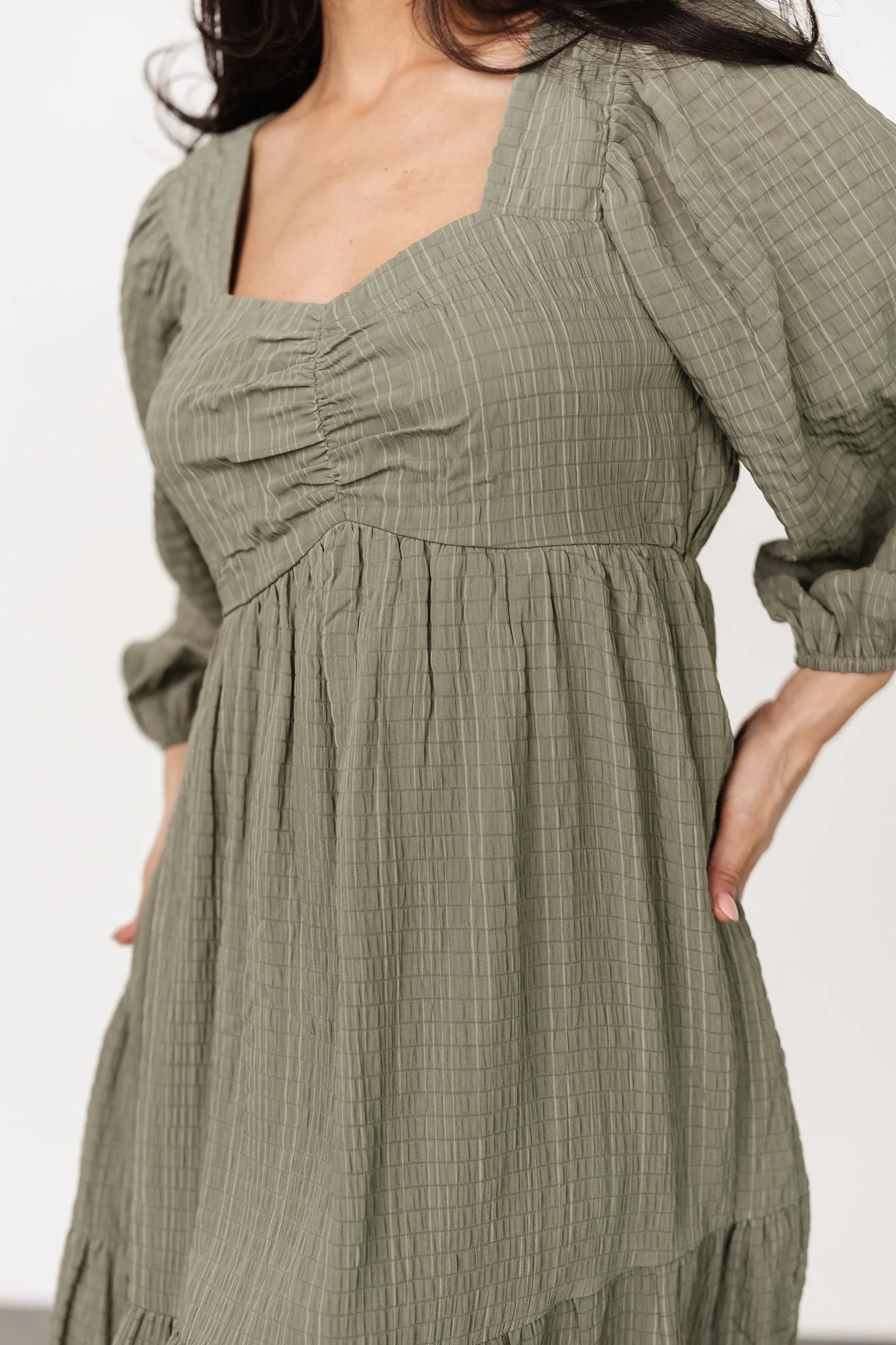 Vaeda Midi Dress | Olive - Vlounger