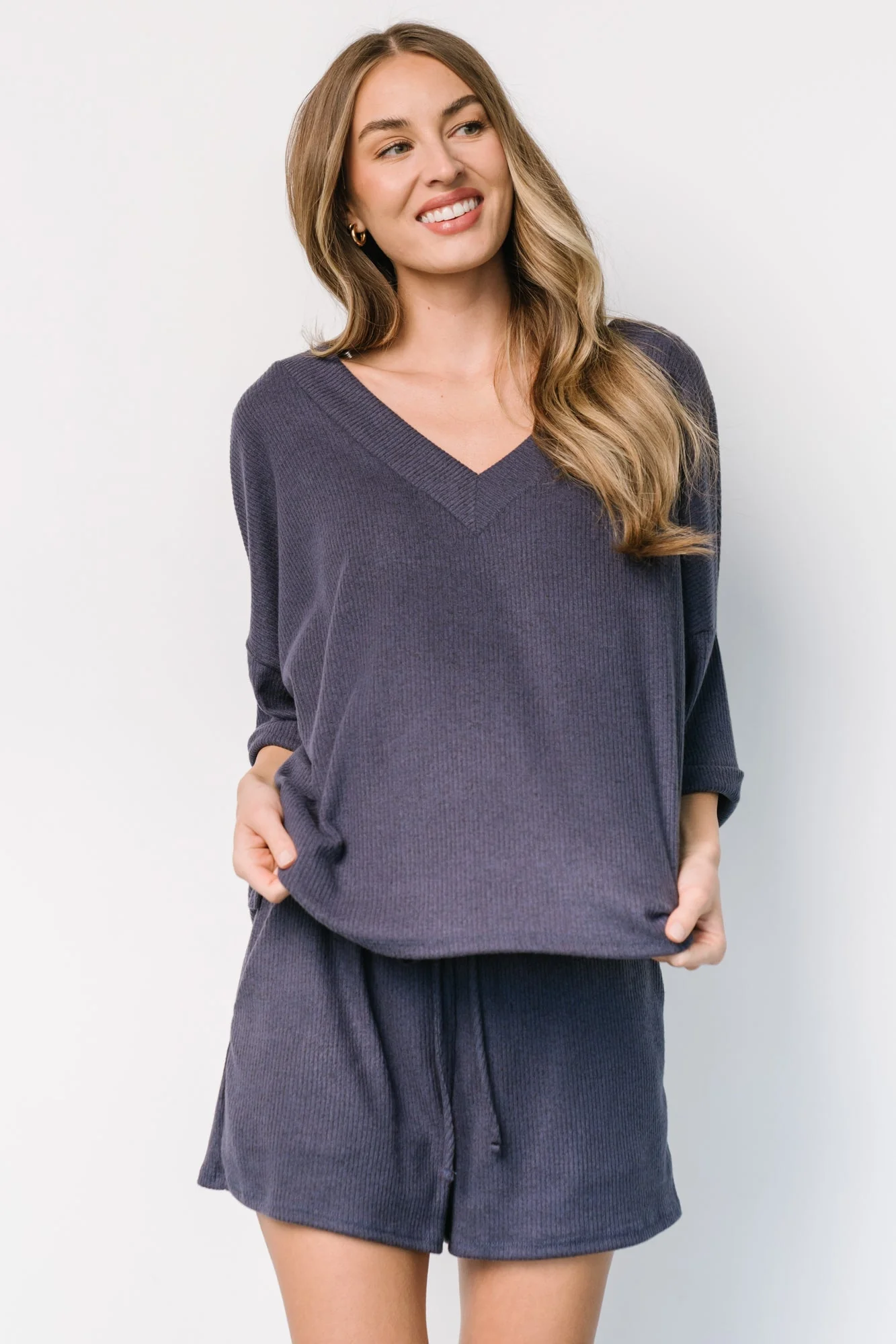 Chicago Lounge Top | Navy - Vlounger