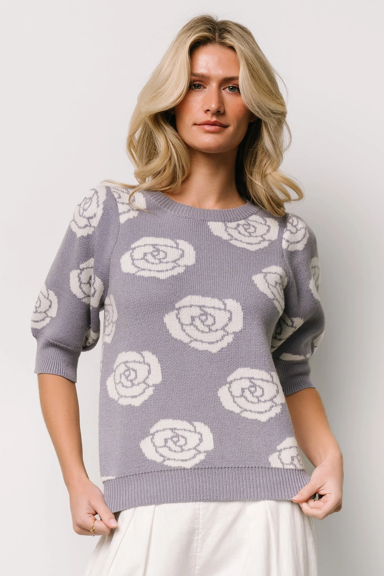 Belle Sweater Top | Dusty Lavender - Vlounger