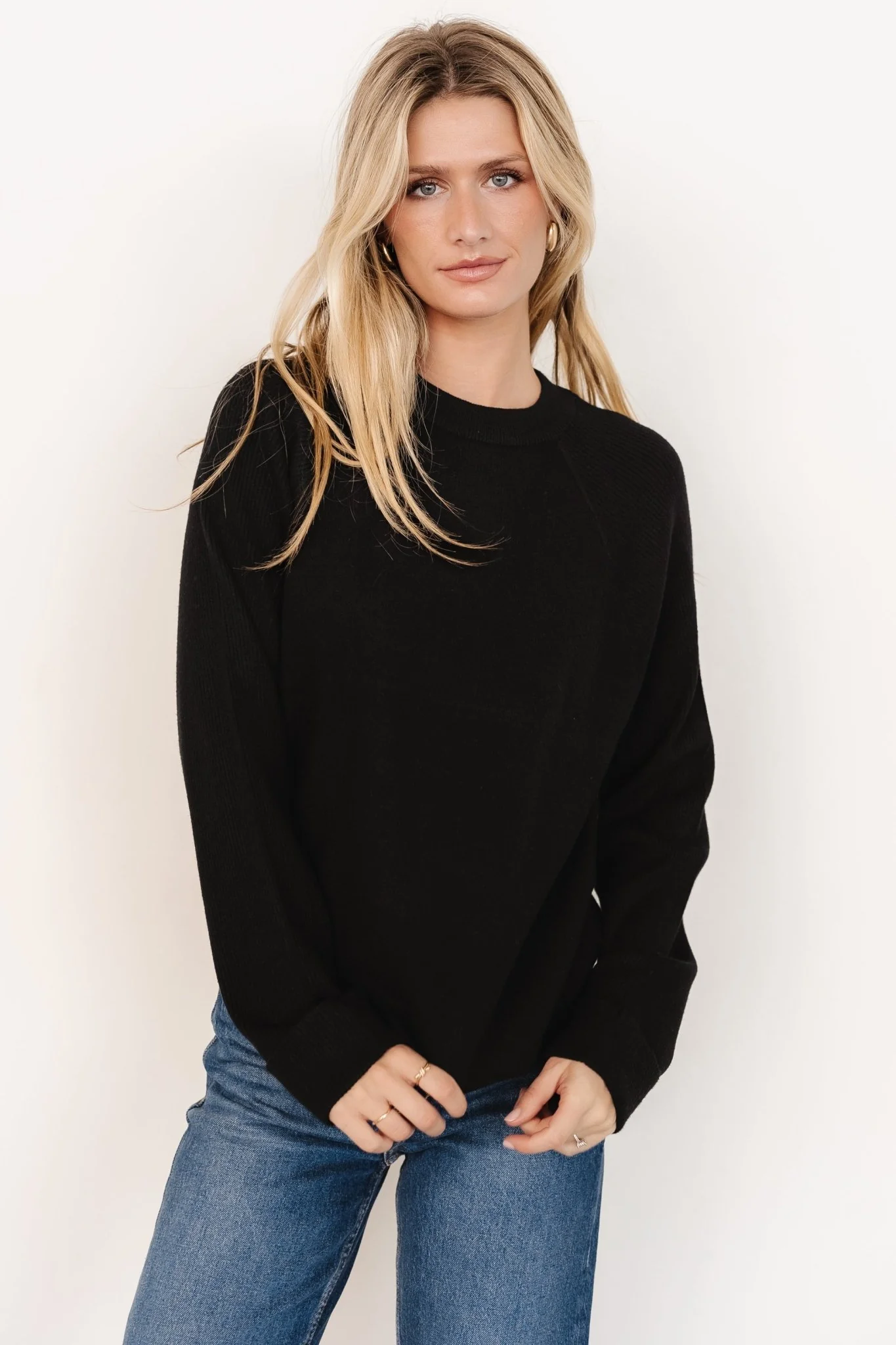 Helena Knit Sweater | Black - Vlounger
