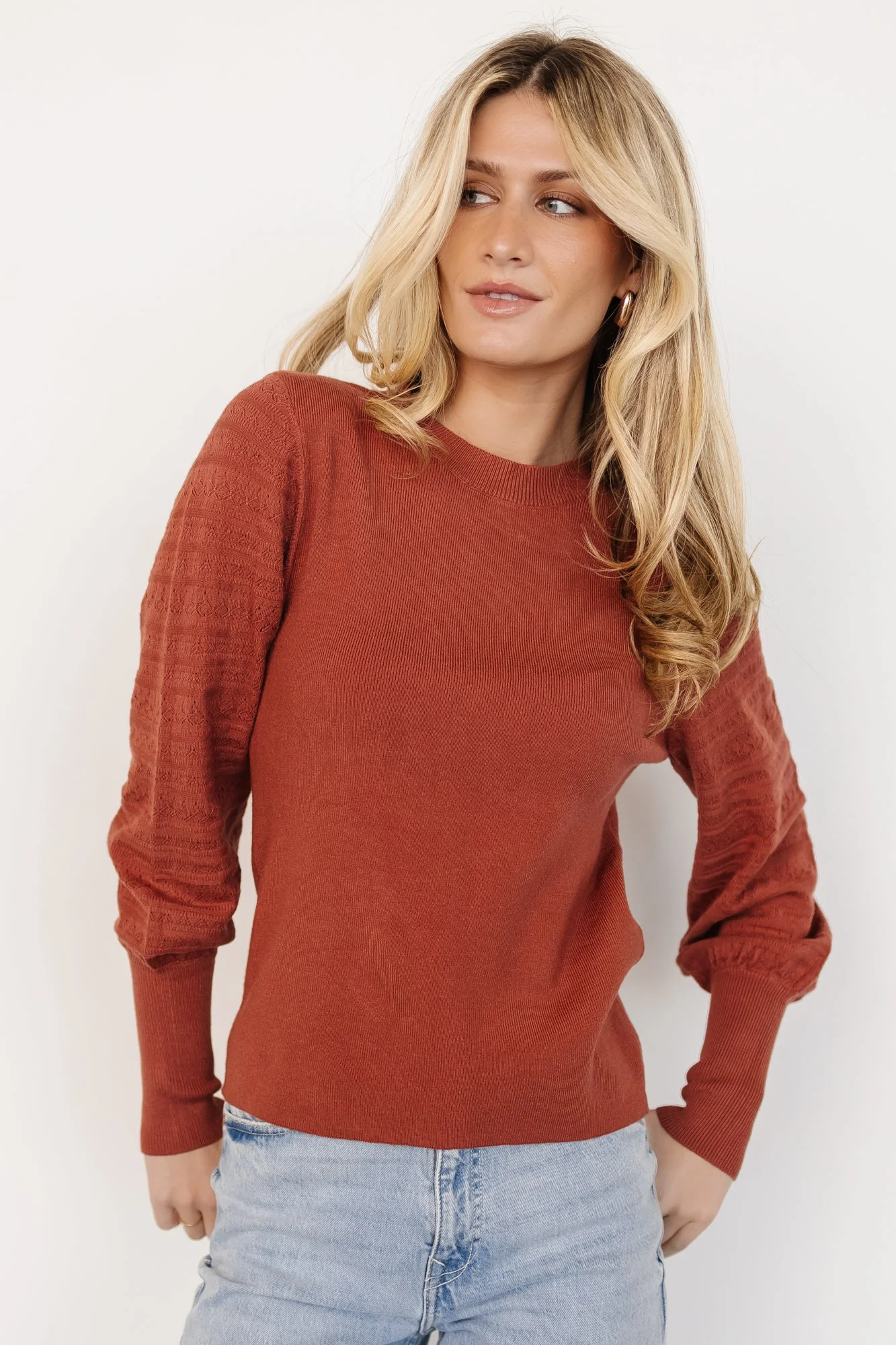 Jens Sweater Top | Brick - Vlounger