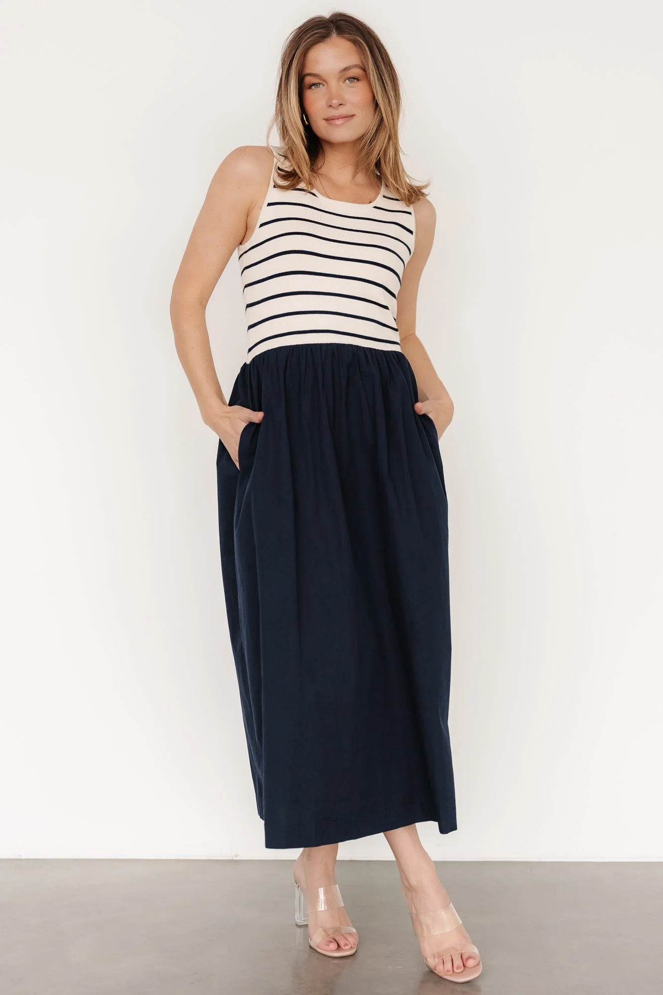 Nantucket Tank Dress | Navy Stripe - Vlounger