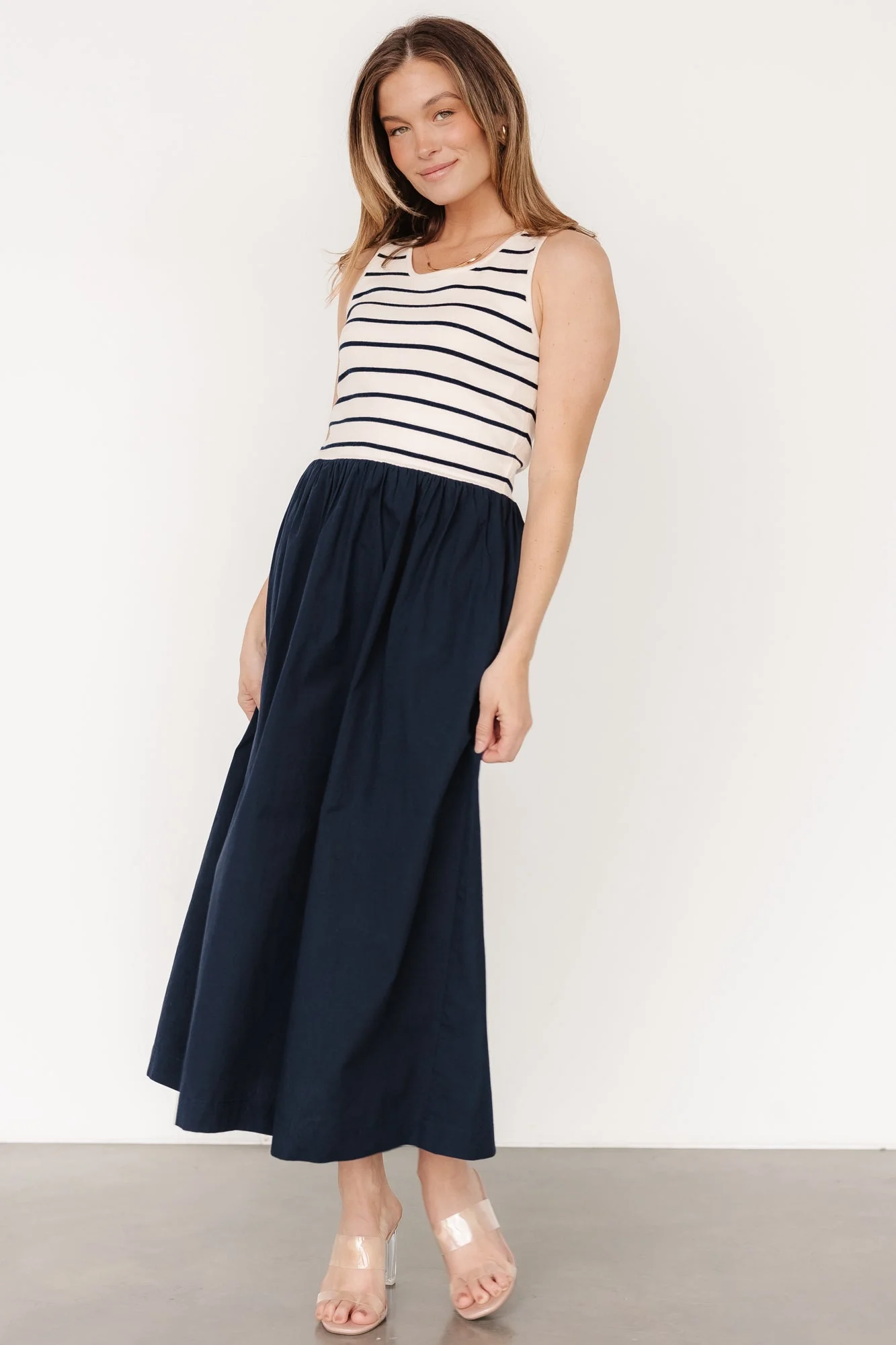 Nantucket Tank Dress | Navy Stripe - Vlounger