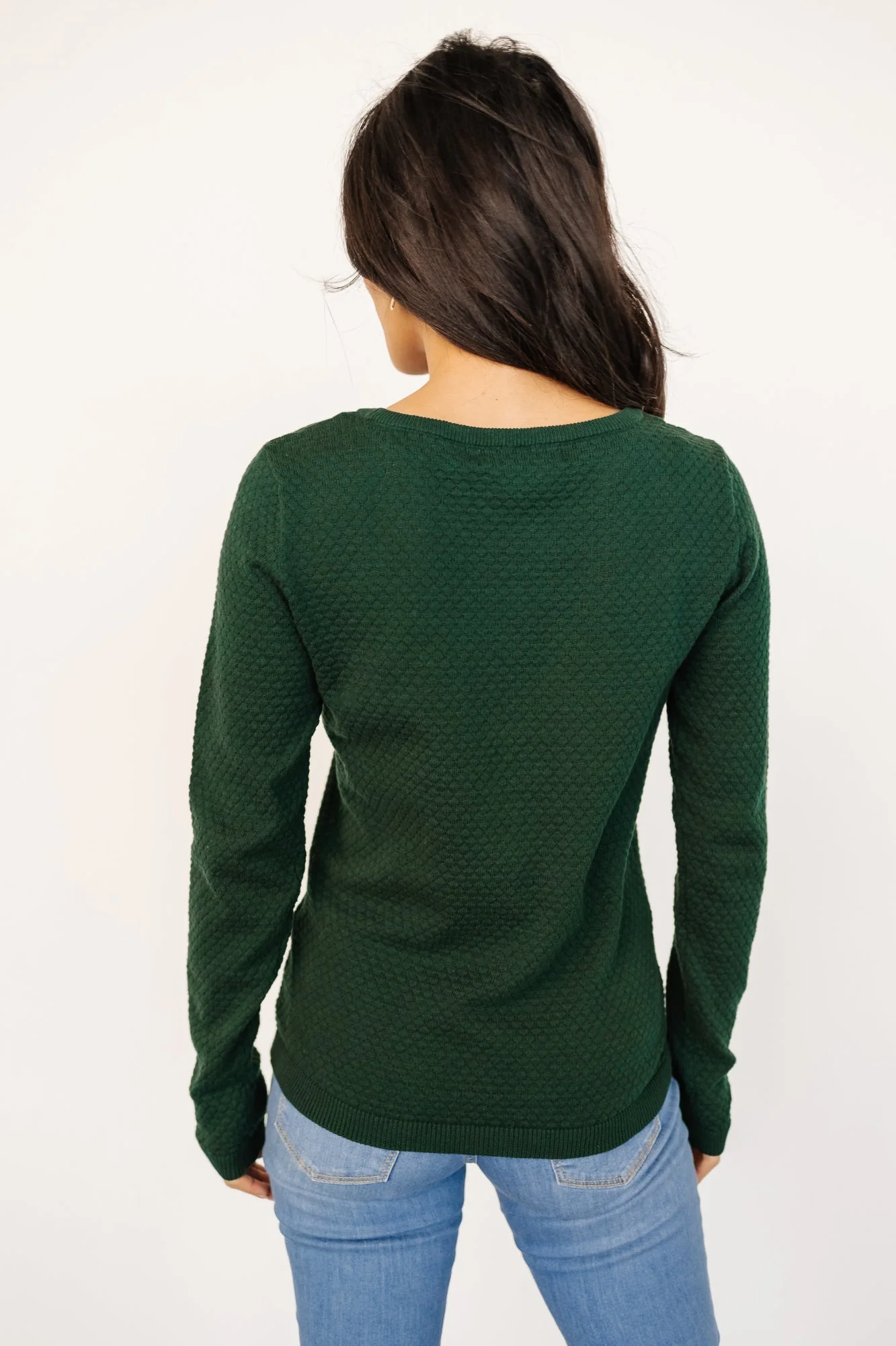 Debbie Knit Top | Dark Green - Vlounger