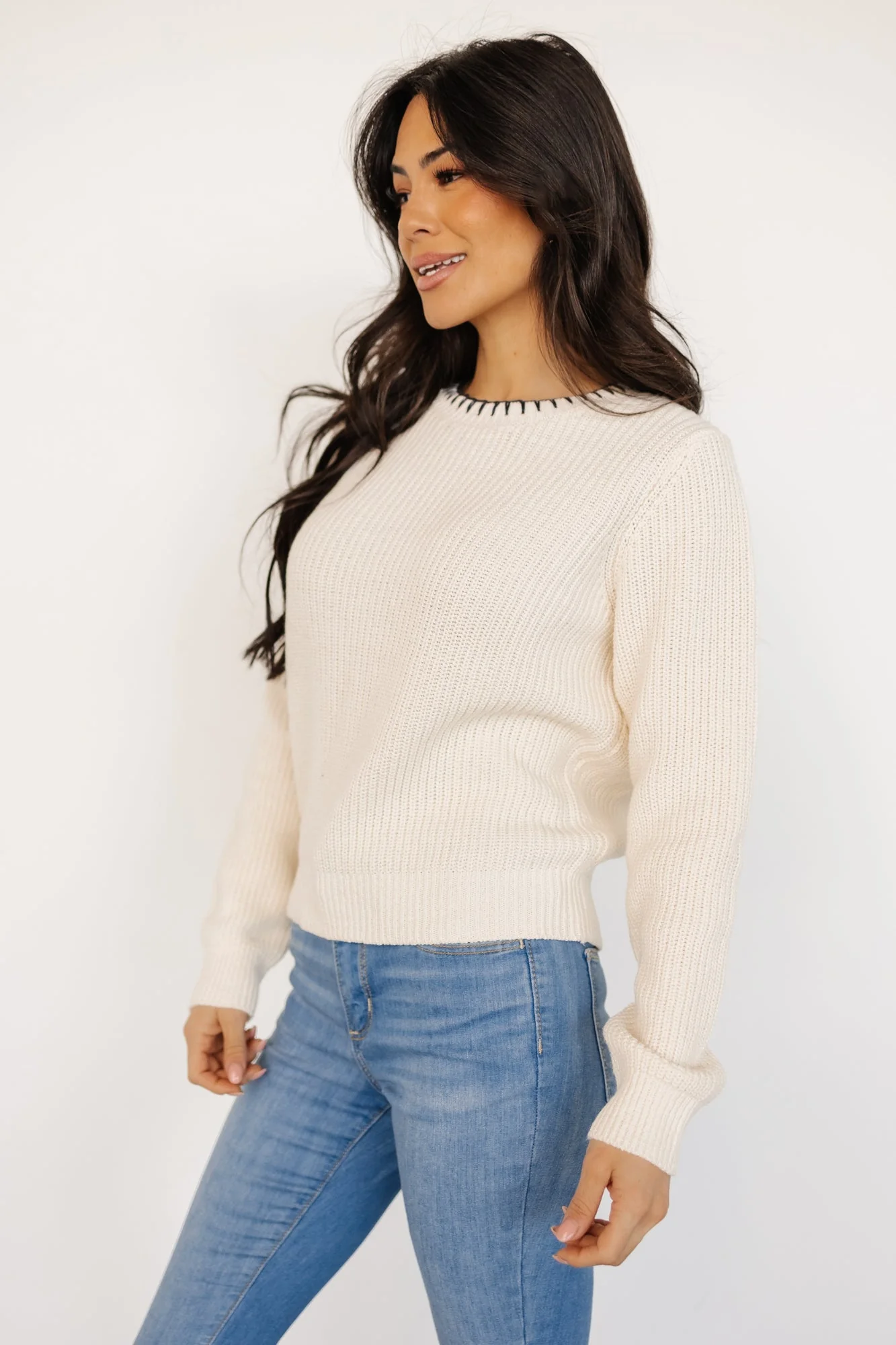Alyssa Knit Sweater | Cream - Vlounger