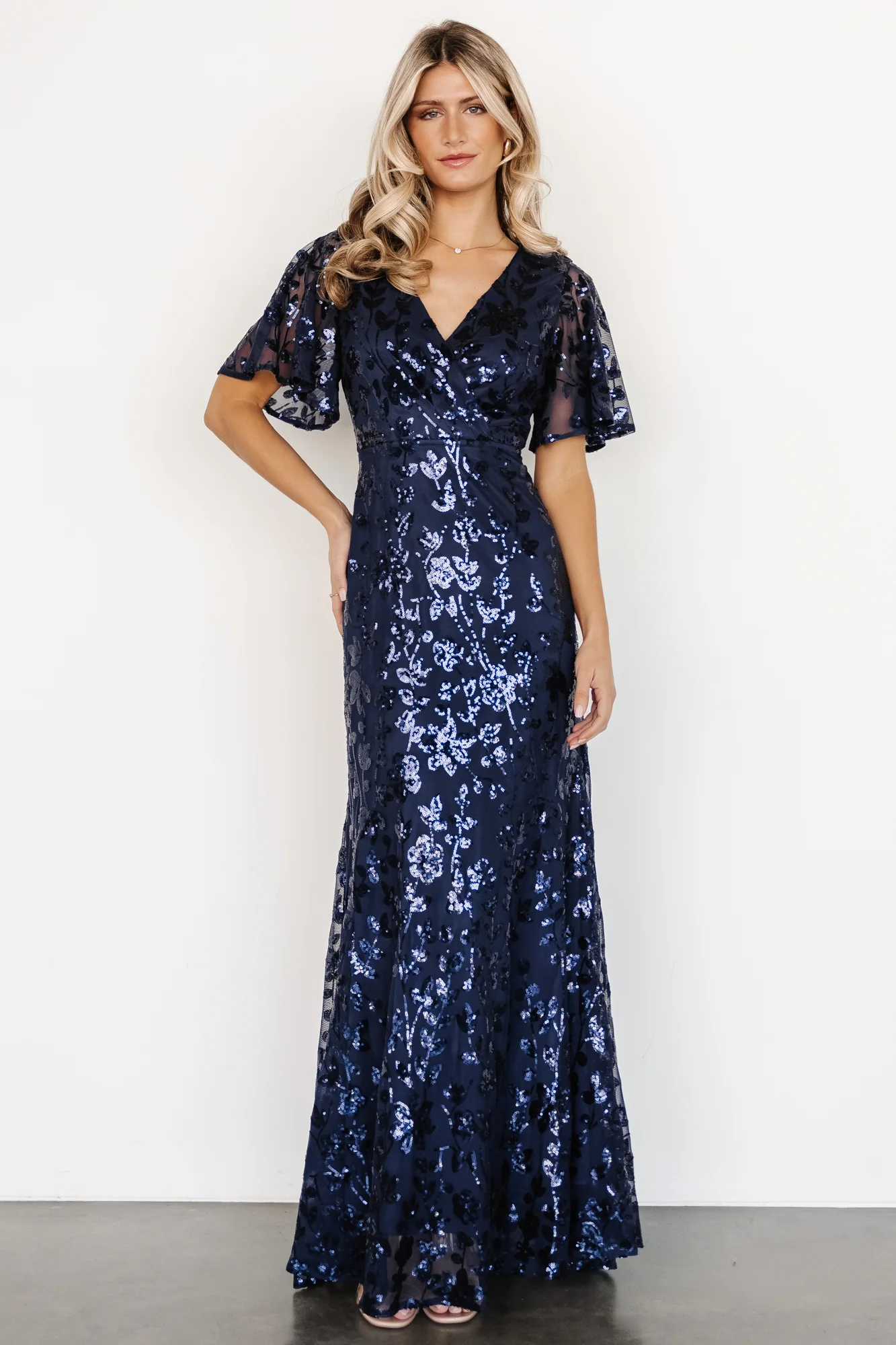 Esme Sequin Dress | Navy - Vlounger